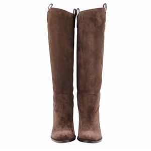 NIB Gucci Women's Suede Knee High Heeled Boots